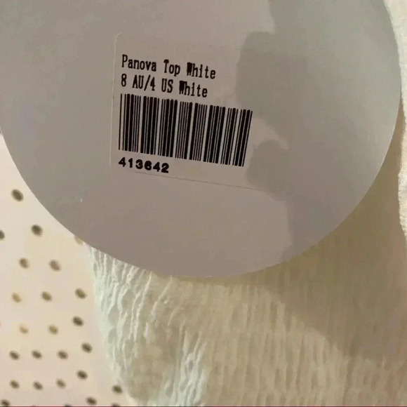 Princess Polly Panova White Top NWT - Picture 4 of 8